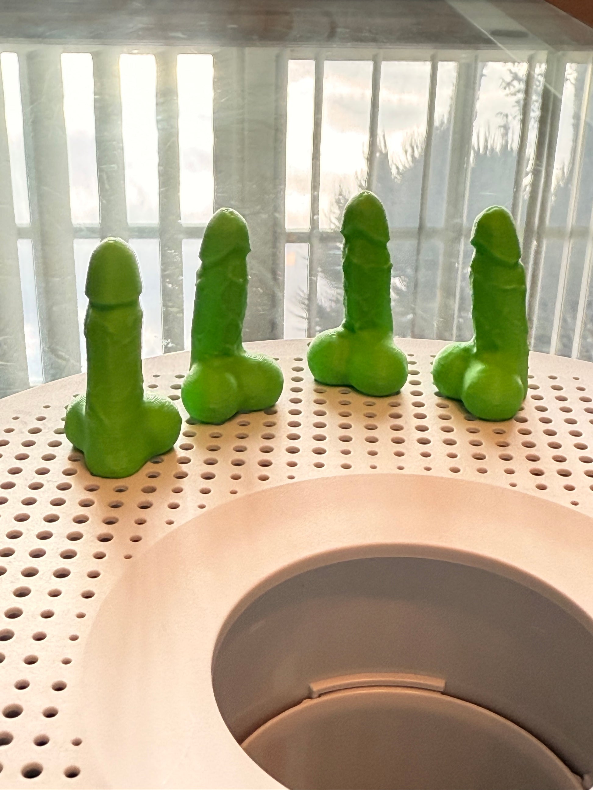 Hard One Valve Stem Caps- D*ck jokes prank- SET OF 2