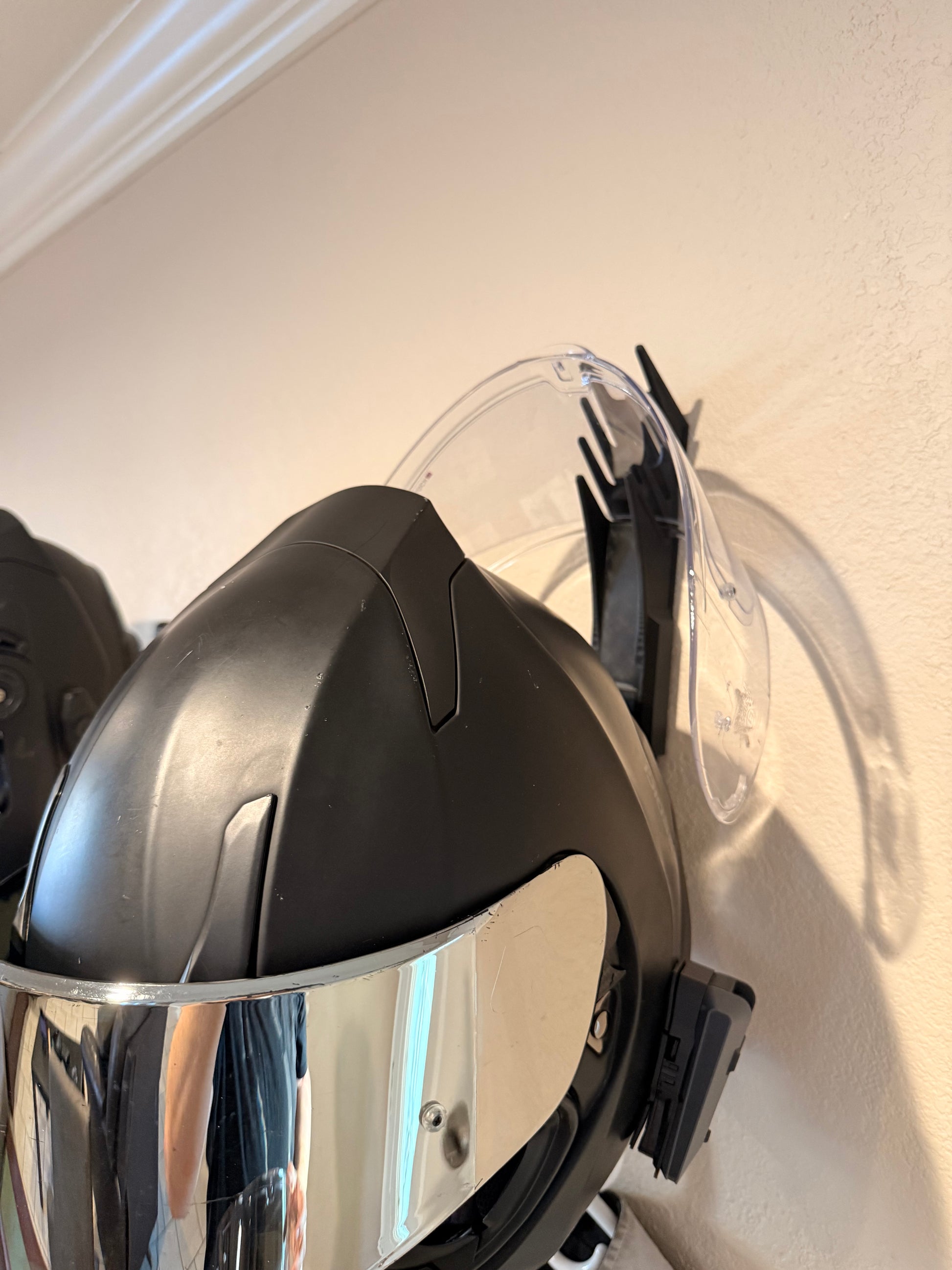 Helmet Visor Holder (Wall-Mount Add-On)