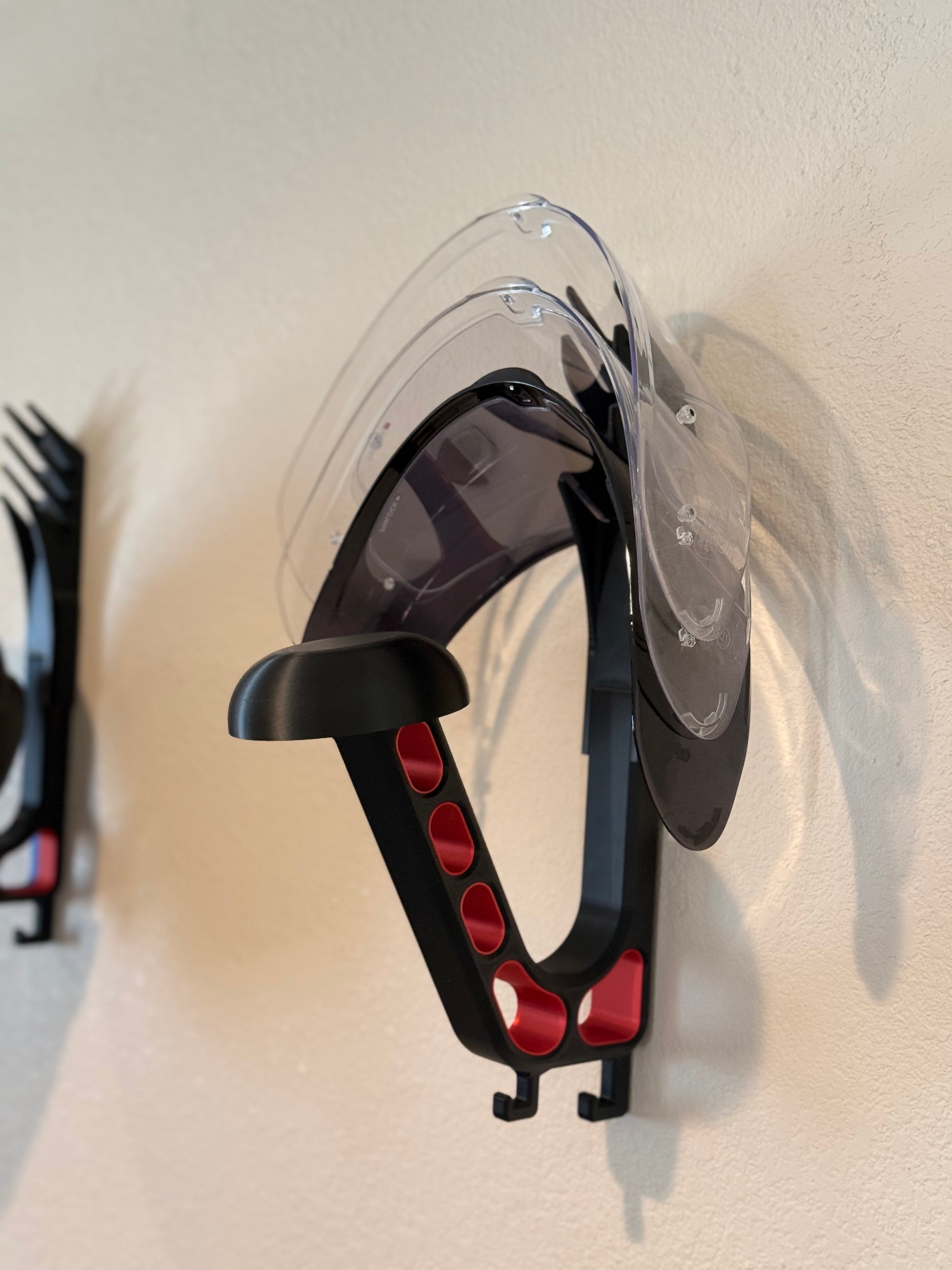 Helmet Visor Holder (Wall-Mount Add-On)