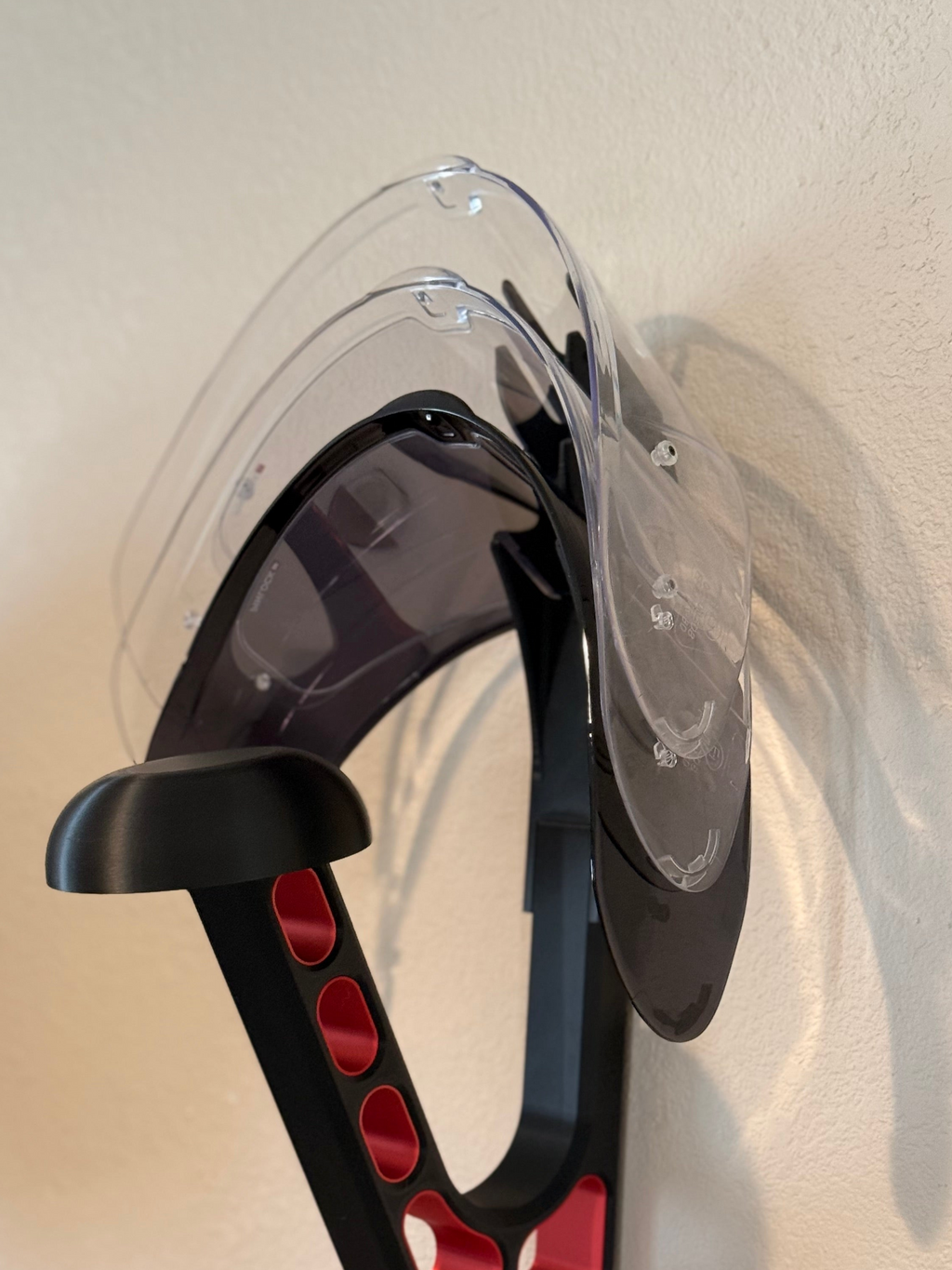 Helmet Visor Holder (Wall-Mount Add-On)